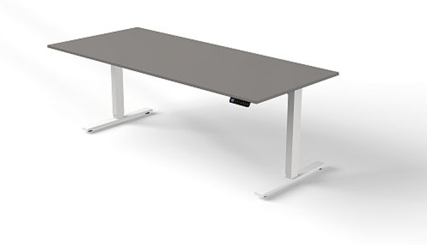 Kerkmann Move 3 Schreibtisch- Stehtisch 2000 x1000 mm elektrisch höhenverstellbar 720 - 1200 cm Mit Memory-Funkton - 4 Höhen speicherbar Weiß Bild 2