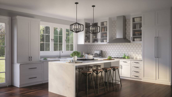 Quoizel QZ-VANGUARD-4P-OK Hängeleuchte Vanguard E14 40W Stahl; altschwarz B:51. 2cm Ø51. 2cm dimmbar höhenverstellbar Bild 3