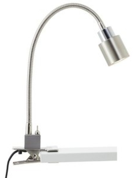 Lightbox Tischleuchte, LED wechselbar, Warmweiß, Flexible Klemmleuchte, 37 x 27cm, GU10, 3W, 300lm, 3000K, nickel/chrom Bild 4