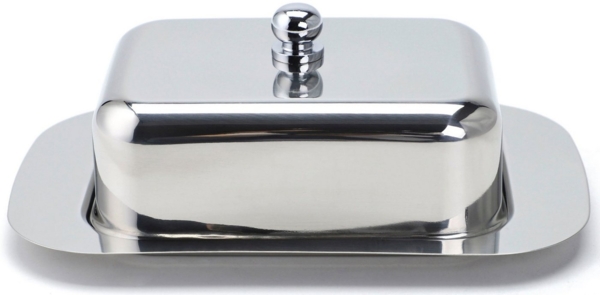 ECHTWERK Butterdose, Edelstahl 18/8, (1-tlg), Butterschale, Butterbox mit Deckel, 250 gr