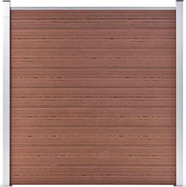 vidaXL Gartenzaun WPC 180×186 cm Braun 49066