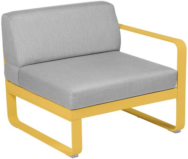 Bellevie Lounge 1-Sitzer Modul C6 Honig 79 Flanellgrau Rechts
