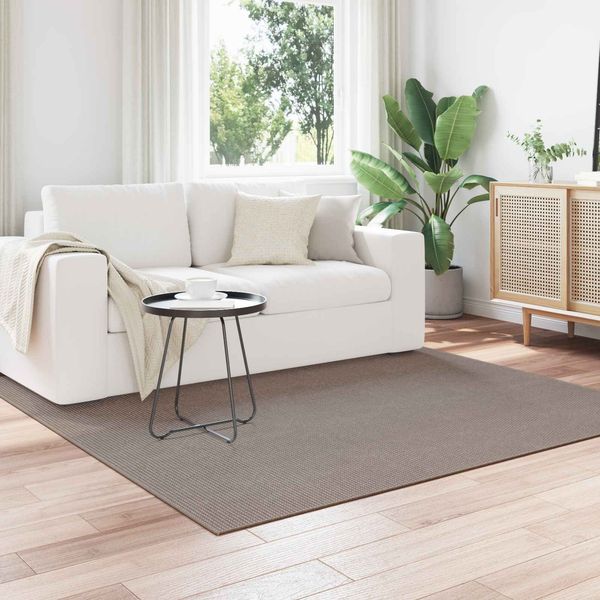 vidaXL Bereichsteppiche Quadratisch LUGO Taupe 120 x 120 cm Polyester 42022694