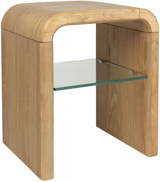 Beistelltisch BRAVE 50 cm mit Eichenfurnier von Zuiver