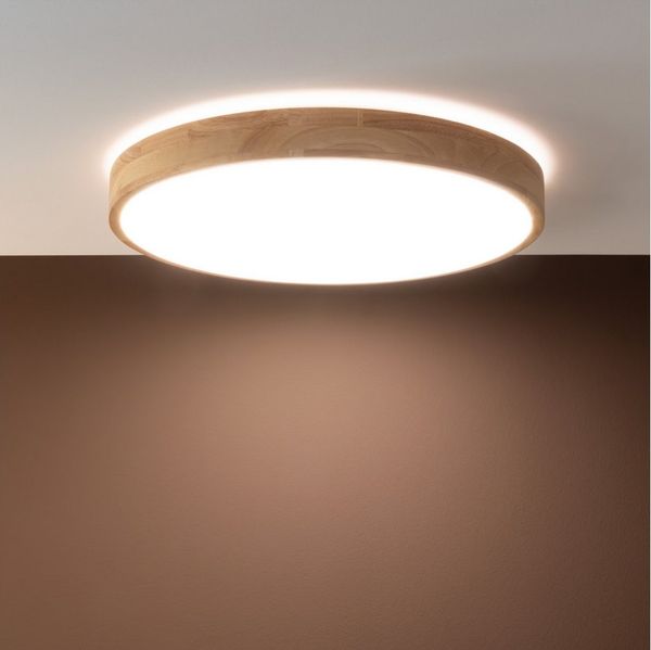 Lightbox Deckenleuchte, CCT - über Fernbedienung, LED fest integriert, warmweiß - kaltweiß, LED Wand- & Deckenlampe, Ø 50 cm, 60 W, 6300 lm, 3000-6500 K, CCT