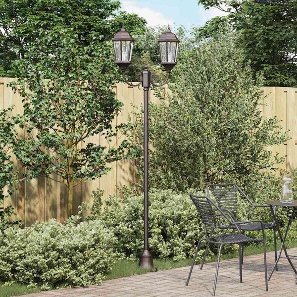 vidaXL Garten-Licht Bronze 68 x 20 x 235 cm Aluminium und Glas 42000344