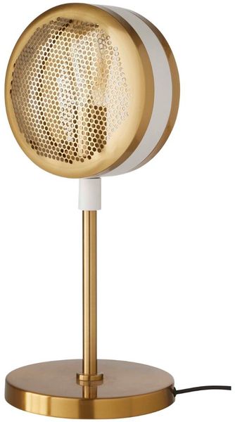 Signature 'SONIK' Metalllampe Weiß-golden - H50 cm - Golden Bild 6
