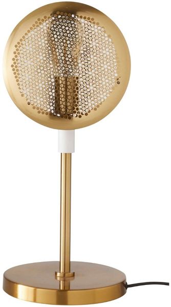 Signature 'SONIK' Metalllampe Weiß-golden - H50 cm - Golden Bild 7