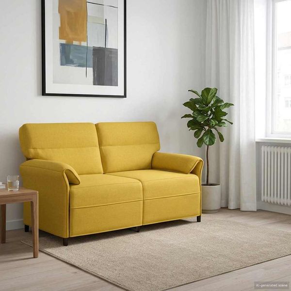 vidaXL Sofa 100% Polyester, Metallrahmen, MDF, Sperrholz 42033907