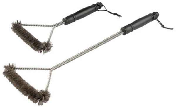 BURI Grillbürsten-Set 2 tlg., mit Drahtbürstenköpfe