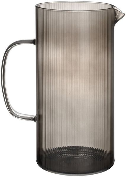 SCHÖNER WOHNEN-Kollektion Karaffe KARINA, (1-tlg), Glaskaraffe, 1,7l mit geriffelter Oberfläche