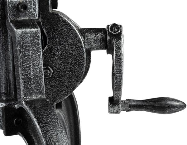 CLP Beistelltisch Marcos 50 cm aus Metall rund höhenverstellbar Industrial Stil,antik silber Bild 5