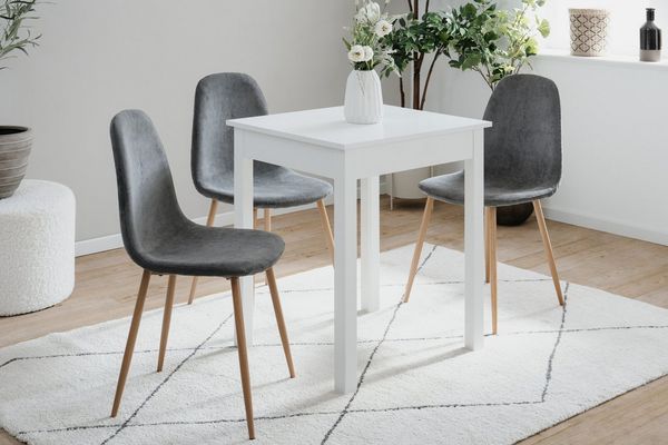 Finori Capri 81A Esstisch, weiß | Maße ca. (B/H/T): 60 x 76 x 67 cm