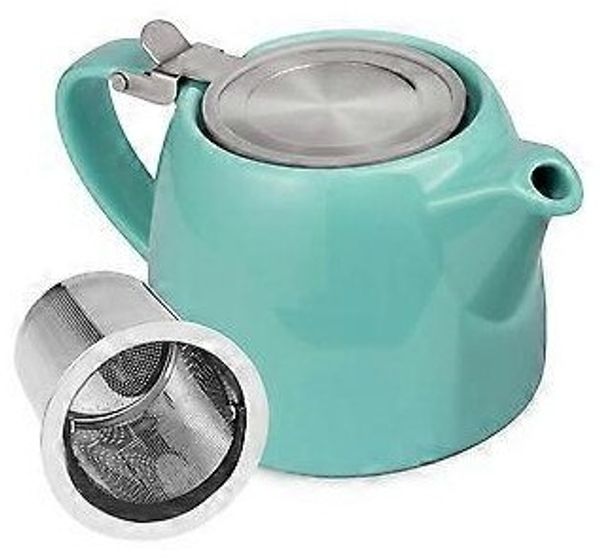 Teekanne, Glas, Blau