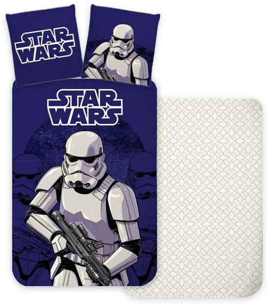 Star Wars Kinderbettwäsche Star Wars Stormtrooper Kinderbettwäsche 100x135 cm, 40x60cm, 100% Baumwolle