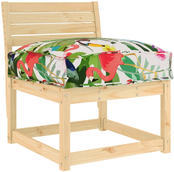 vidaXL Kissen Floral Mehrfarbig 50 x 50 x 12 cm Oxford-Stoff 42001477