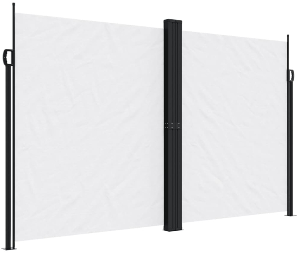 vidaXL Seitenmarkise Ausziehbar Weiß 200x1200 cm 4004856