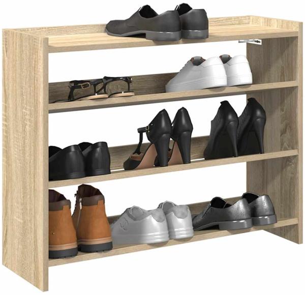 vidaXL Schuhregal Sonoma-Eiche 80x25x61,5 cm Holzwerkstoff 859916