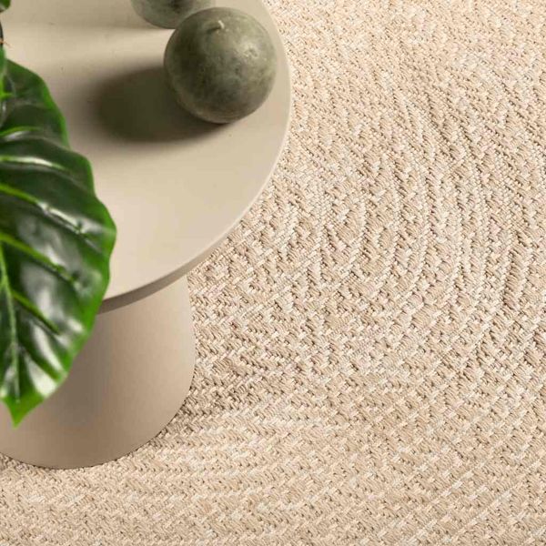 vidaXL Teppich ZIZUR Beige 120x170 cm Jute-Optik Indoor und Outdoor 4010407