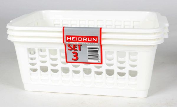 8x Körbchen 3er Set 30x20x11cm Aufbewahrung Korb Kisten Boxen Regal Lagerung