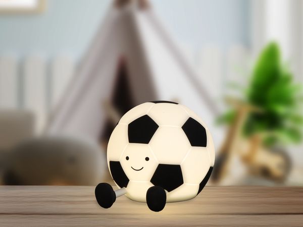 easy! BY FHL LED Tischleuchte Kalle - Children Nachtleuchte, Dimmfunktion, Timerfunktion, USB-Ladefunktion, LED fest integriert, Warmweiß, lange Leuchtdauer, 10 x 13 x 12 cm