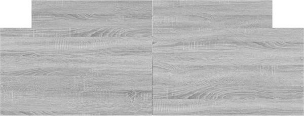 vidaXL Bettgestell mit Kopf- und Fußteil Grau Sonoma 140x190 cm 3203787 Bild 3