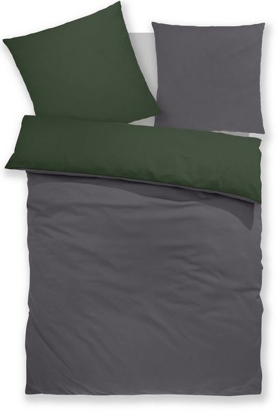 OTTO home Bettwäsche Desner2, Microfaser, 3 teilig, Premium Qualität, sehr weich, uni, ab 135x200 cm