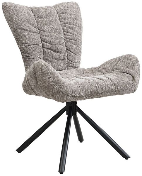 Stuhl Leonie / London, Stoff, Grau, 67 x 91 x 67 cm
