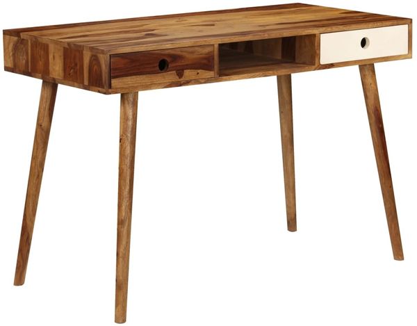 Schreibtisch, Massivholz natur, 110 x 55 x 76 cm Bild 11