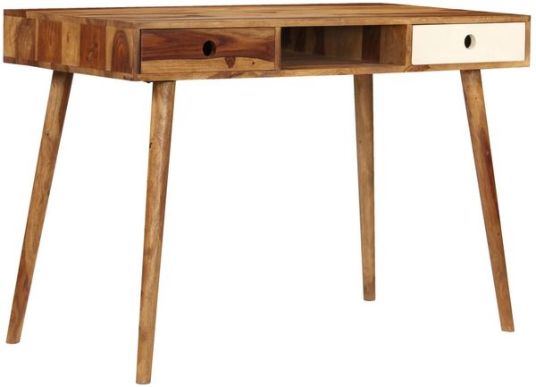 Schreibtisch, Massivholz natur, 110 x 55 x 76 cm Bild 2