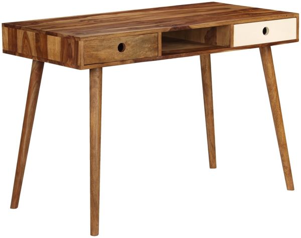 Schreibtisch, Massivholz natur, 110 x 55 x 76 cm