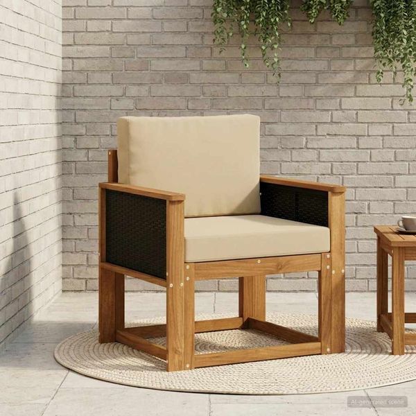 vidaXL Outdoor Mittelsofa Massivholz Akazie Natur 3438822