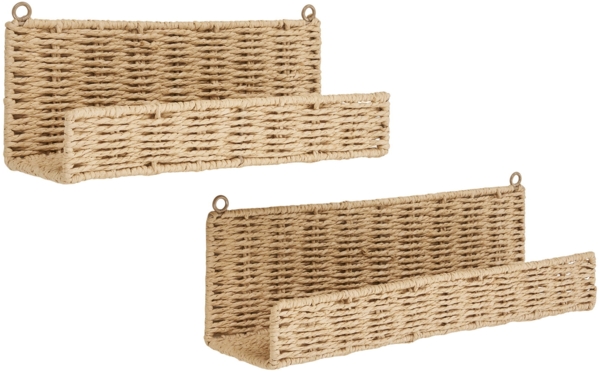 Wandregale, Papier, natur, 2er-Set Bild 2