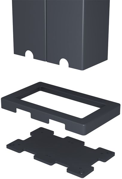Weide Deluxe & Classic | Pergola Aluminium freistehend | 6 x 6 M | Lamellendach anthrazit + Verbindungskit 3 Meter Bild 3