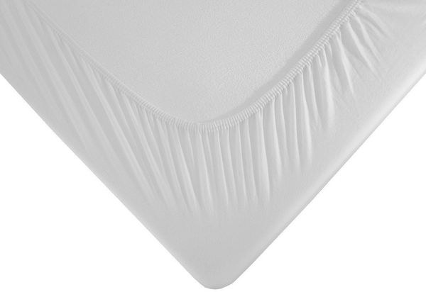 Matratzenauflage Molton Spannbettlaken wasserdicht für Topper, aus Kalmuck-Molton DUKAL, 80x200 cm, mit Spannumrandung, Made in Germany