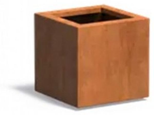 Adezz Pflanzkübel Adezz Pflanzgefäß Carrez Standard Quadrat aus Corten-Stahl