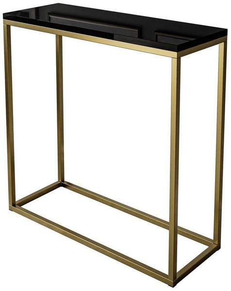 Lookway Konsolentisch MODERN HOCHGLANZ mit goldfarbenem, mattem Gestell (1x Konsole), Breite: 80/100 cm
