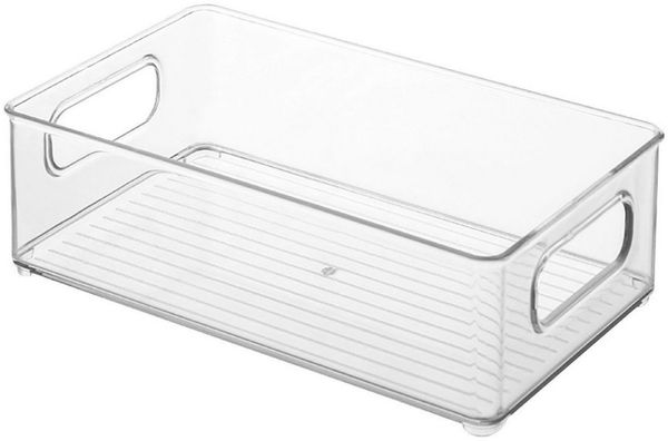 BAYLI Pizzaschneider Kühlschrank Organizer Stapelbar, Aufbewahrungsbox für die Küche, Vorra