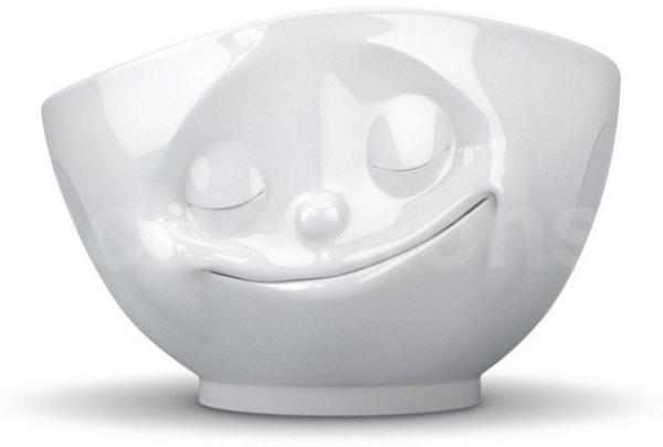 Schmunzel Schale glücklich in weiß 500ml