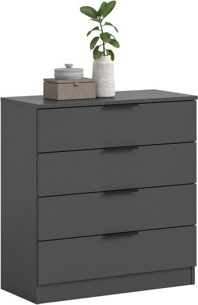 Home affaire Kommode SKARDE, Breite 74 cm, 4 Schubkästen, viel Stauraum (in verschiedenen Farben und Breiten erhältlich, individuell einsetzbar), Sideboard, Anrichte, Schubkastenkommode, Schrank