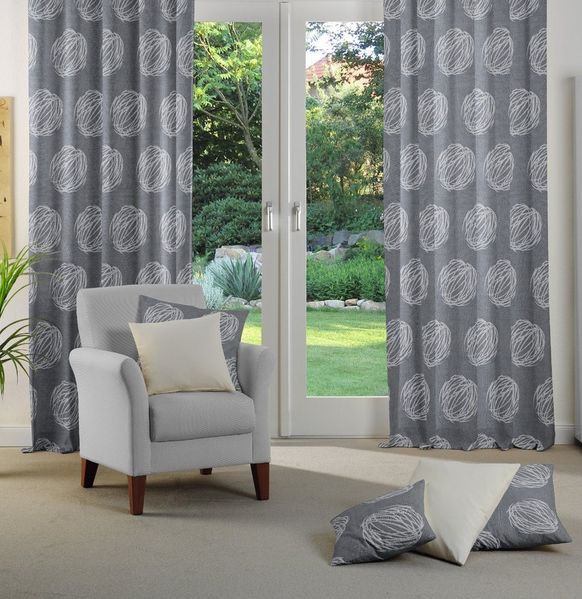 Wirth Vorhang Kingston (1 St), Kräuselband, blickdicht, Jacquard
