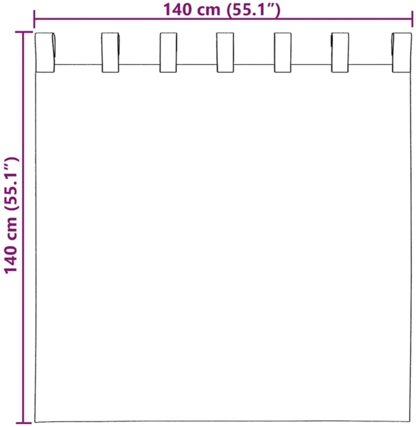 vidaXL Voile Vorhänge mit Stangentaschen 2 Stk. Hellrosa 4102186 Bild 8