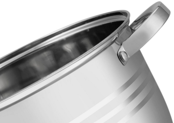 Edenberg Topf-Set Topfset Edelstahl Kochtöpfe mit Glasdeckel Kochtopfset Töpfe, Aluminium, Edelstahl, Glas (7,5L/6,6L/5,1L/4,0L/3,0L/2,1L, 12-tlg, Zeitloses Design des Topfsets. Eine ideale Geschenkidee) Bild 3