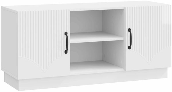 vidaXL TV-Schränk Hochglanz Weiß 102 x 34,5 x 47 cm Holzwerkstoff 895389