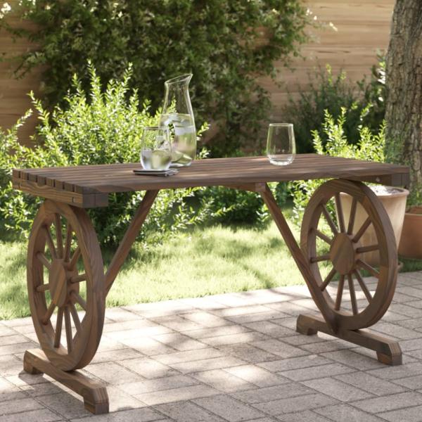 vidaXL Gartentisch 90x50x40 cm Massivholz Tanne