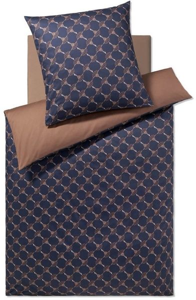 JOOP! Bettwäsche Cornflower Double 4083 28 Dark Sapphire Mako Satin 135 x 200 + 80 x 80 cm