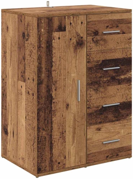 vidaXL Sideboard mit Schubladen Altholz 59 x 39 x 80 cm Holzwerkstoff 883064