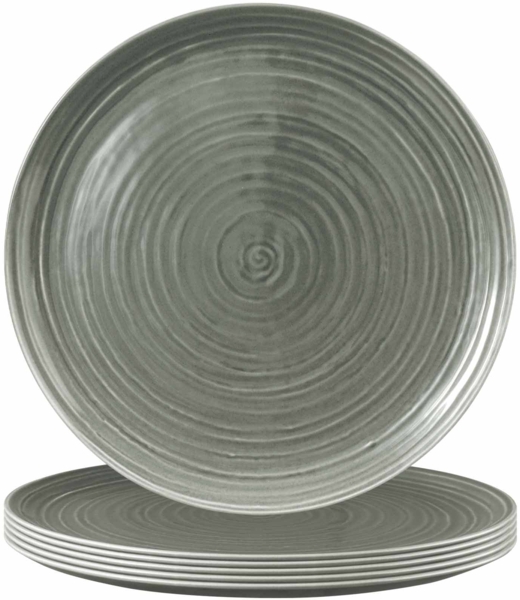 Seltmann Weiden Terra Pizzateller ø 31,5 cm perlgrau 6er Set