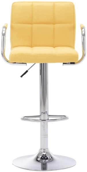 vidaXL Barhocker Gelb Stoff 283416
