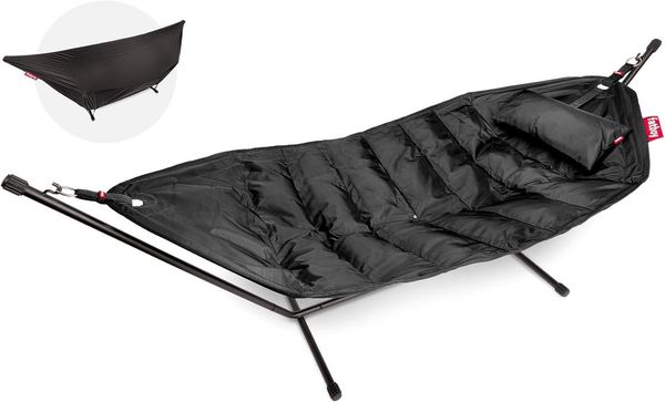 FATBOY Hängematte Fatboy Hängematten-Set Deluxe Schwarz mit Gestell